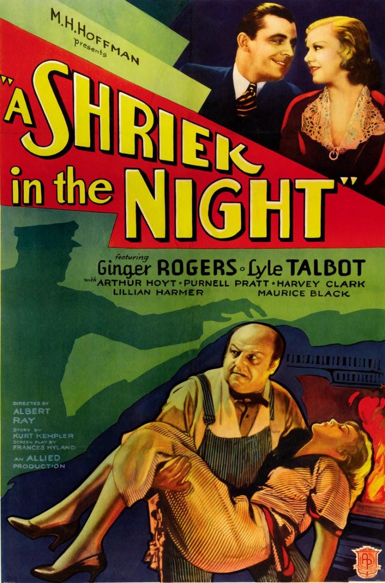 MOVIE REVIEW — A Shriek in the Night [1933]