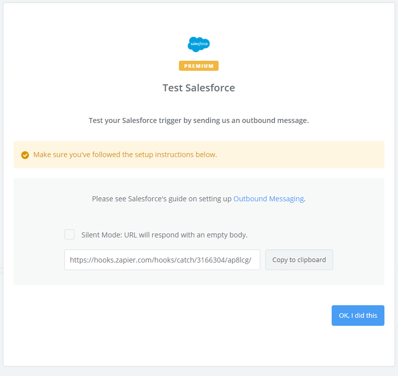 How to use Salesforce Outbound Messages Zapier to celebrate a