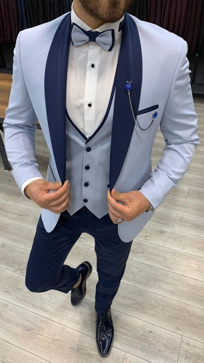 Tailored 3 Piece Tuxedo Suit For Men by wedding suits online May