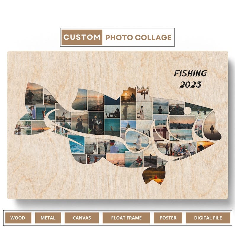 Reeling in Memories: Personalized Fishing Photo Collages — The