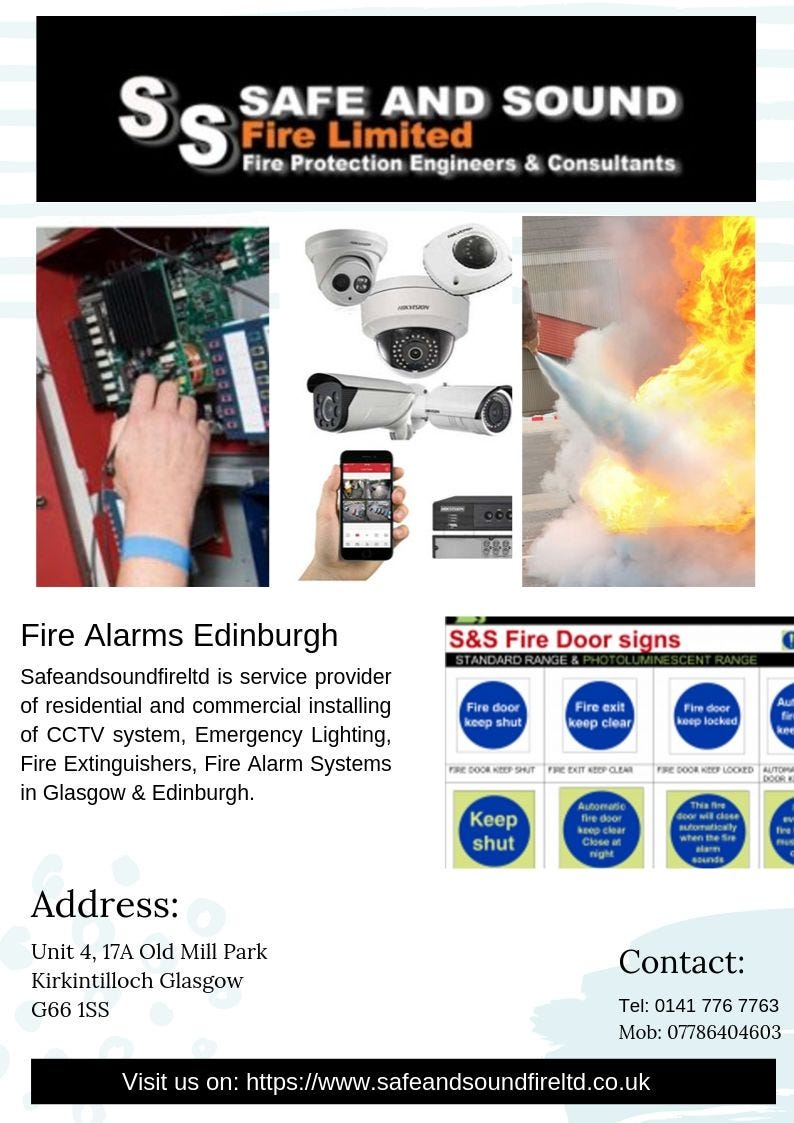 Emergency Lighting Glasgow. Safeandsoundfireltd is the service… by