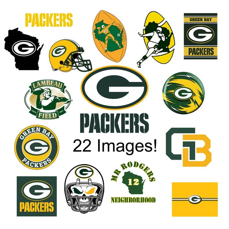 Green Bay Packers svg png bundle images nfl logo cricut football cut
