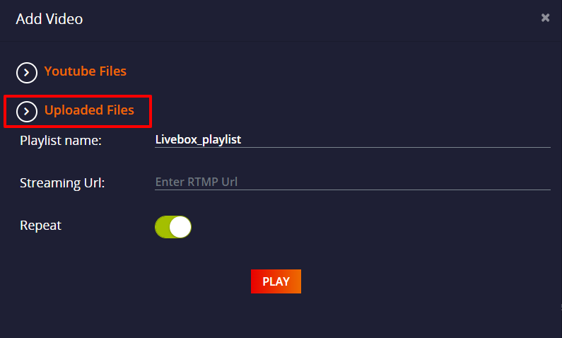 How to Create a Playlist From the Uploaded Files Using the Livebox ...