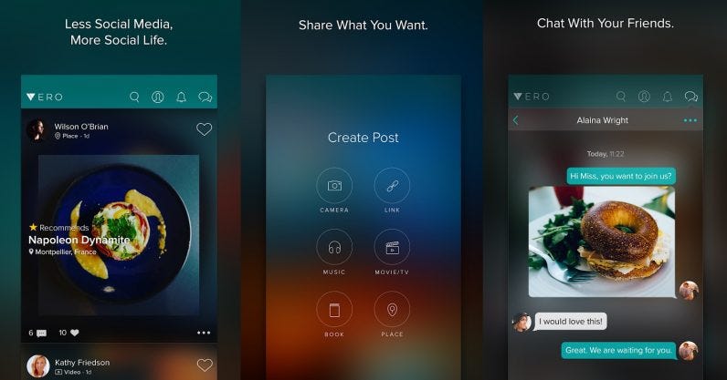 New Mobile Apps and Social Media Platforms (Vero, Gloobid,Wakie)