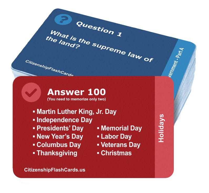 [DOWNLOAD][BEST]} US Citizenship Flash Cards 2024 Naturalization Test