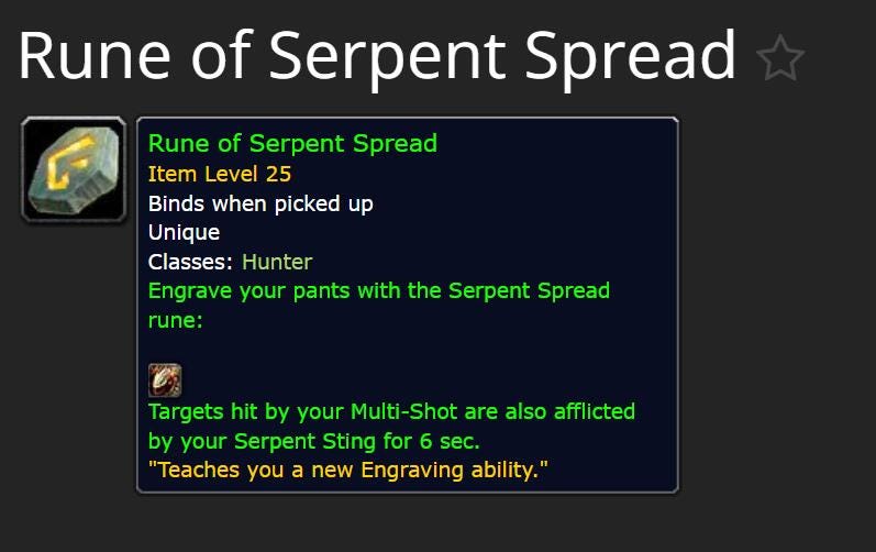 WoW Classic SoD Hunter Rune of Serpent Spread Guides by Hot Guides Hub Jan, 2024 Medium
