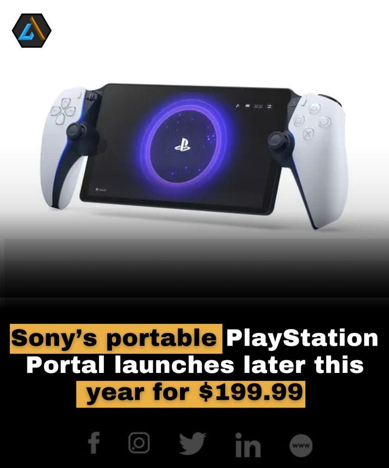 Sony PlayStation Portal Remote Player Has 8-inch LCD and Can