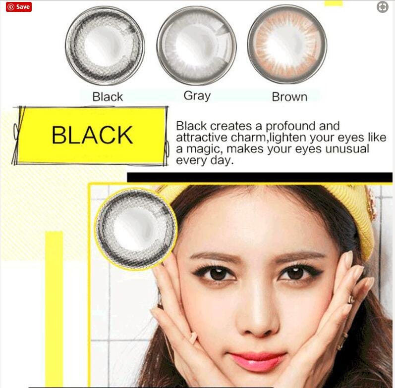 Wearing contact lenses and makeup by Ioris Lee Medium