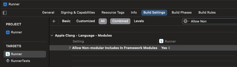 How to fix: ‘cloud_firestore: unsupported option ‘-G’ for target ‘x86_64-apple-ios10.0-simulator’