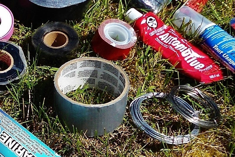 Baling Wire And Duct Tape. So I was helping out a new client… by Rob