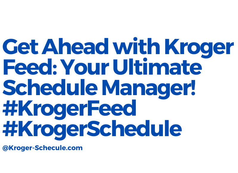 The Future of Work Schedule Management Kroger Feed Alis James Medium