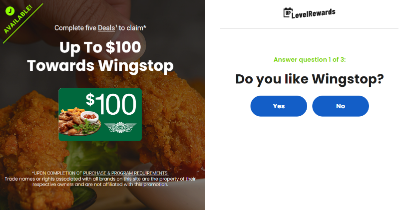 Wingstop free outlet delivery code