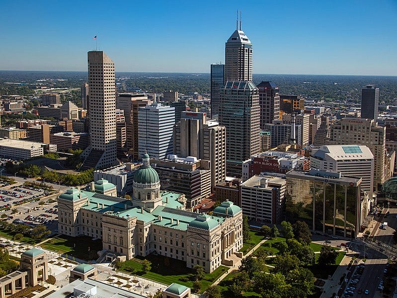View of downtown Indianpolis. (photo/tpsdave)
