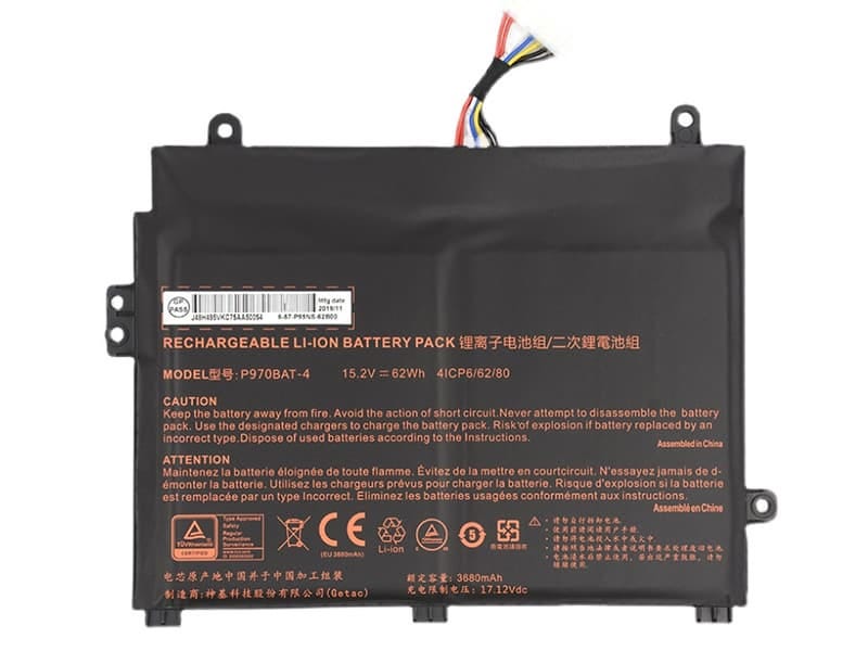 Wysokiej jakości zamienna bateria CLEVO P970BAT-4 — CLEVO Baterie do laptopów