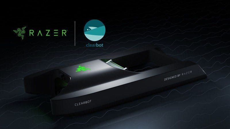 Razer partners with robot army ClearBot to clean ocean plastics ...