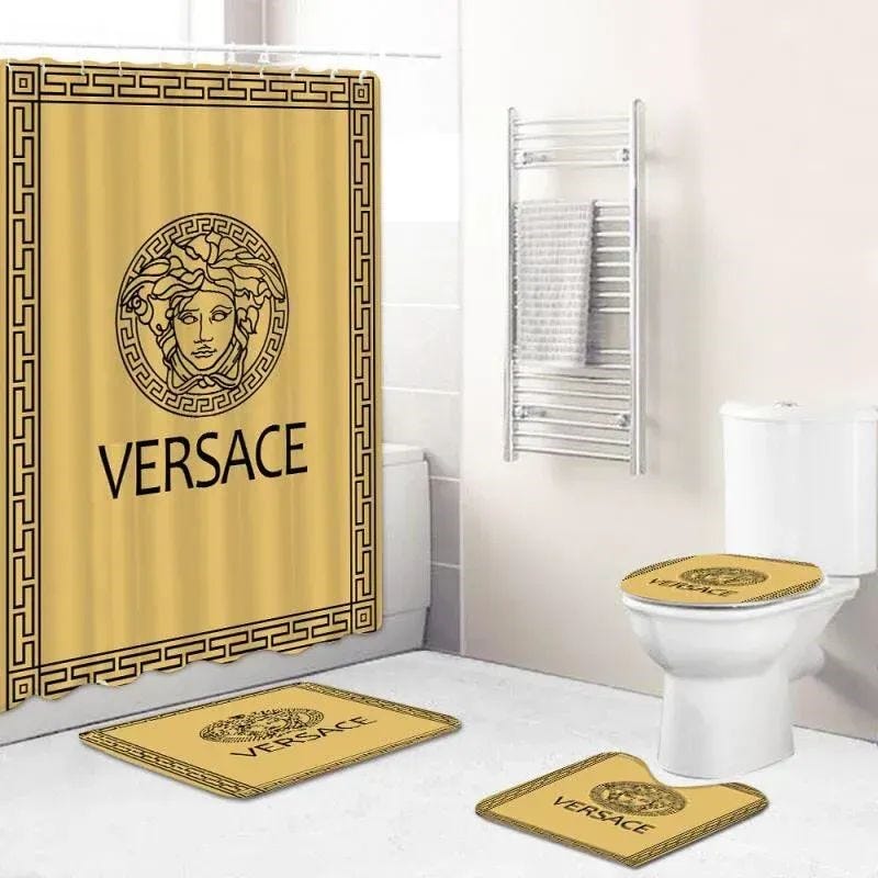 Versace Bathroom Set Home Decor Bath Mat Luxury Fashion Brand Hypebeast