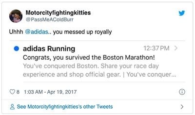 How Adidas Recovered From Their Boston Marathon Marketing Blunder | by Your  First 100k | Better Marketing