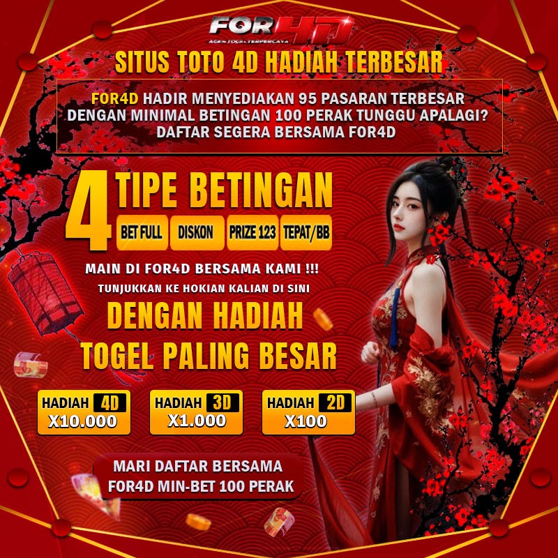 FOR4D : Situs Toto 4D Dengan Live Draw Togel Transparan & Hadiah Togel 4D Terbesar