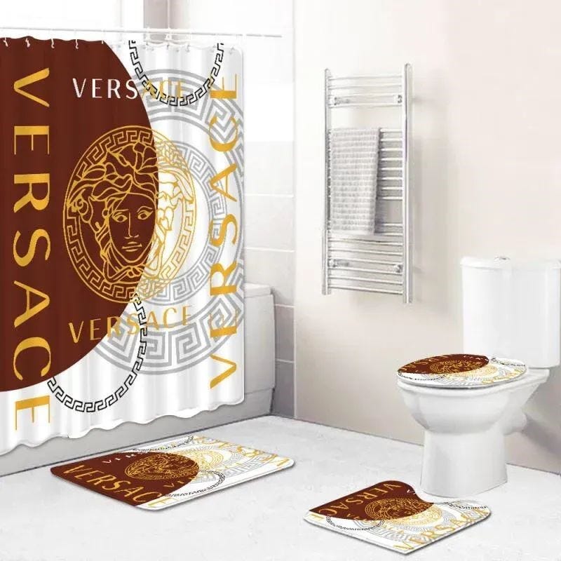 Versace Bathroom Set Bath Mat Hypebeast Luxury Fashion Brand Home Decor