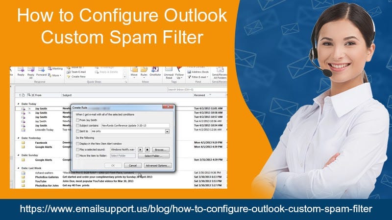 How to configure outlook custom spam filter | by Daniel Smith | Medium