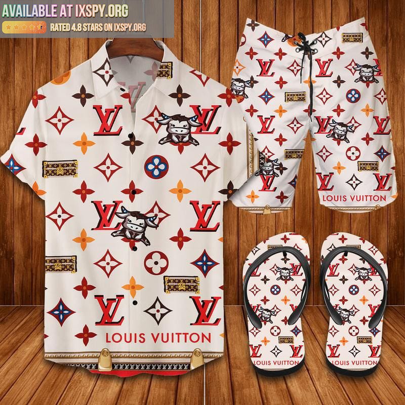 Louis Vuitton 2023 Flip Flops Summer Hawaiian Shirt - Binteez