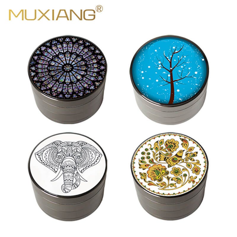 2 Inch 2 Piece Dry Herb Grinder - MUXIANG Pipe Shop