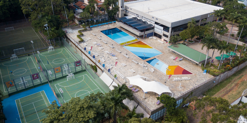 SESC Bauru visto de cima (Reprodução/Acervo de imagens da instituição)