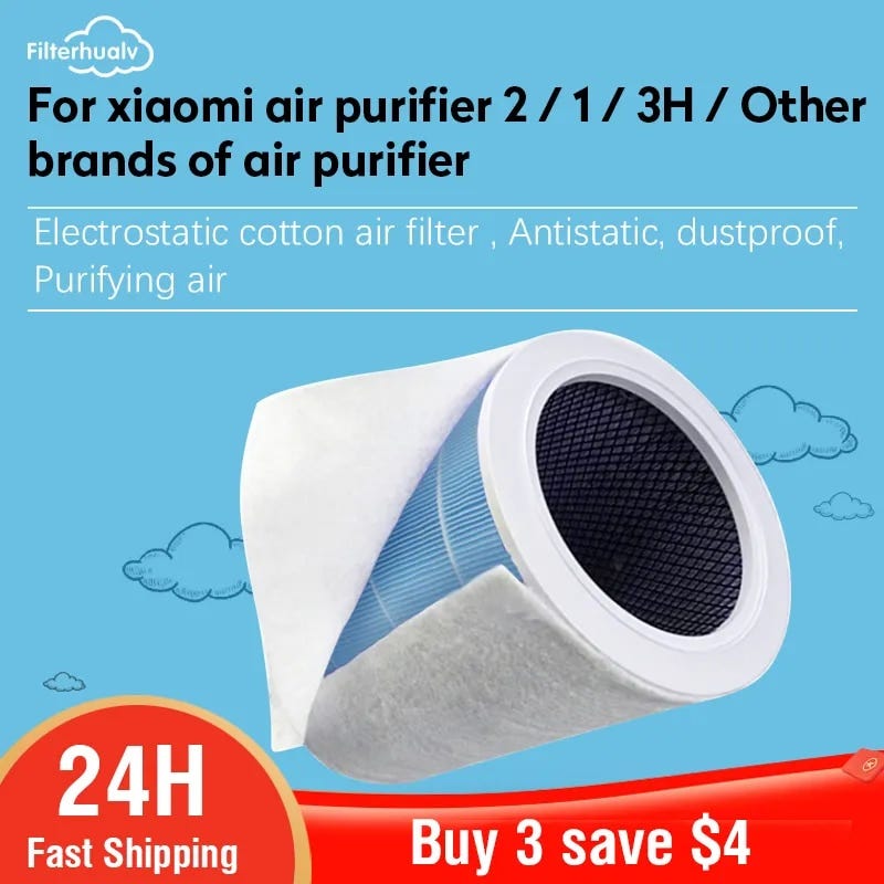 Best Deals! 10 PCS Electrostatic Cotton Antidust Air purifier Filter