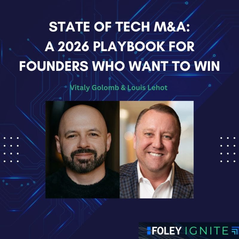 Louis Lehot Co-Authors 2026 M&A Technology Playbook