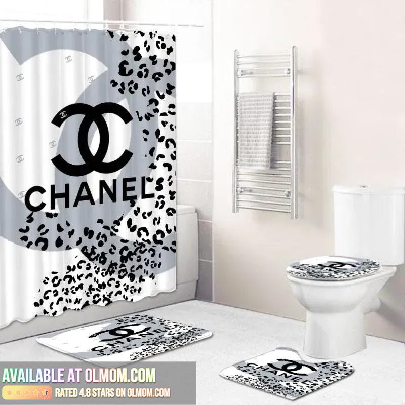 Louis Vuitton Lv Bathroom Set Hot 2023 Luxury Shower Curtain Bath Rug # shower #curtain #home decor