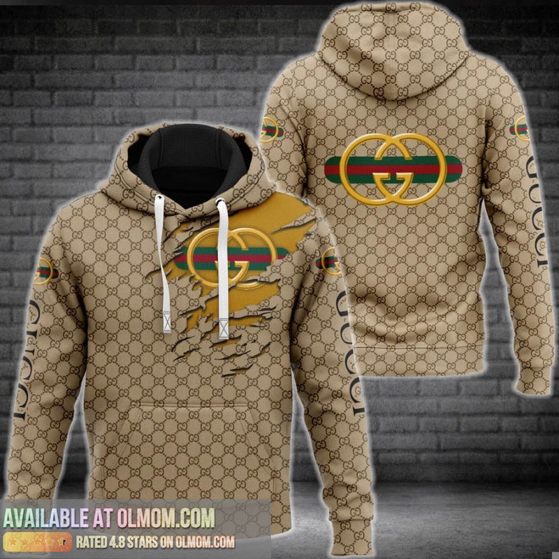 Louis Vuitton Golden Unisex Zipper Hoodie For Men Women Luxury