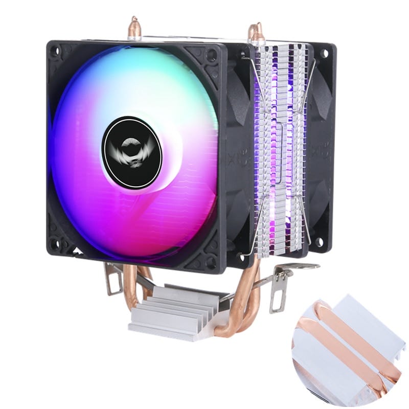 Reoidisseur de processeur 4 Heatpipes, ventilateur CPU ARGB 120MM PWM 4 broches pour LGA Intel 1366 1155 1150 1151 1200 1700 2011 X79 X99 AMD AM3 AM4  7