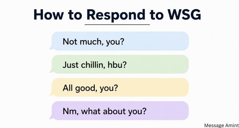How to Respond to WSG: 100+ Funny, Flirty and Smart Replies for Every Situation