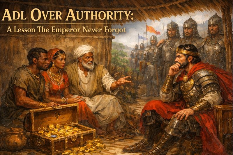 “Adl Over Authority: A Lesson The Emperor Never Forgot”