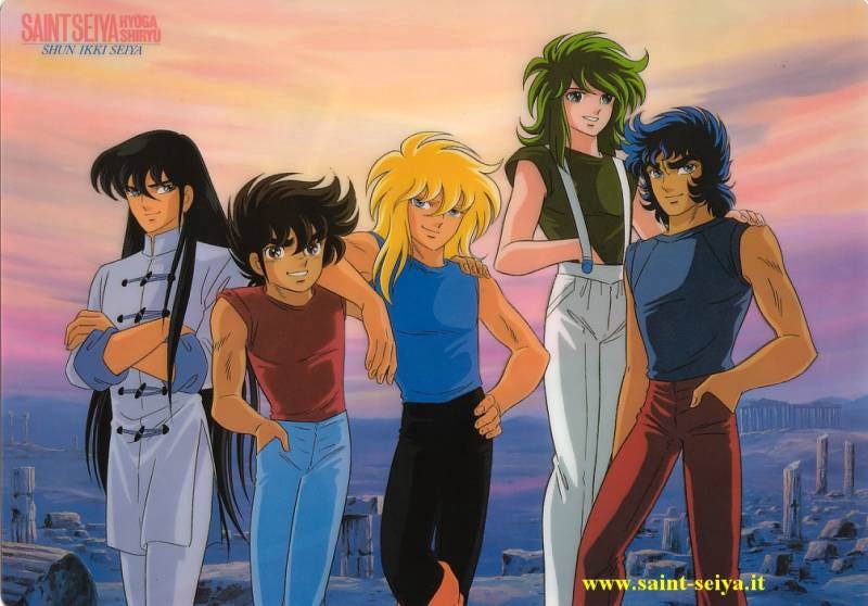 The Saint Seiya official ages make sense or… not. (Images are from