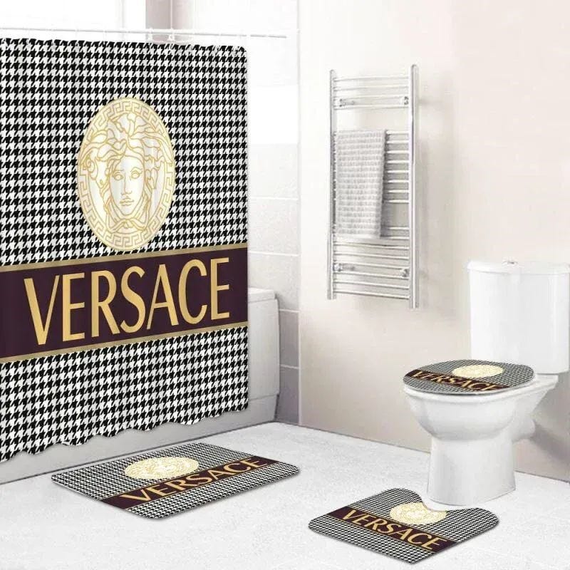 Versace Bathroom Set Luxury Fashion Brand Hypebeast Bath Mat Home Decor
