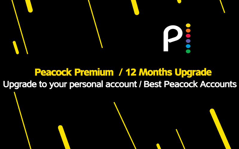 Peacock Premium ⋆ 12 Months Upgrade to Your Own Account by