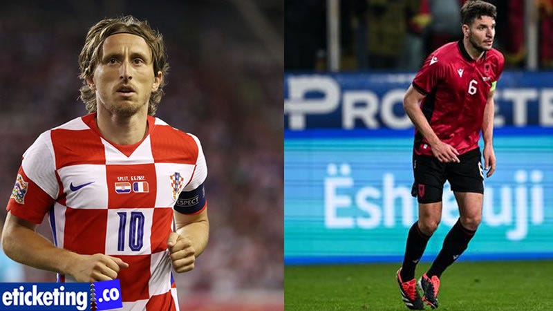Croatia vs Albania: Luka Modric and Berat Djimsiti Pillars of National