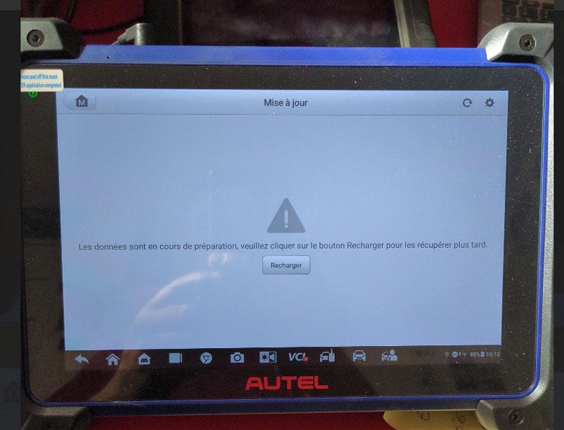 Fix Autel IM608 II “Data Is Being Prepared, Please Click Reload” Error