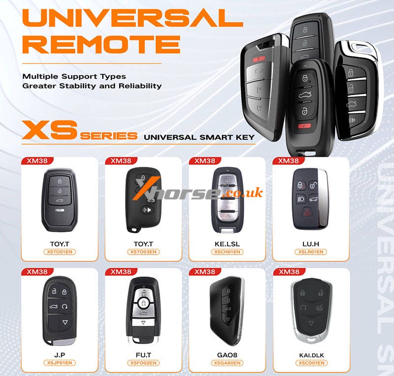 Xhorse VVDI XS/XE/XN/XK Universal Remote Family