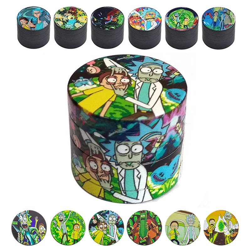 4-piece Zinc Alloy Rick And Morty Grinder Wholesale, by DSGFS