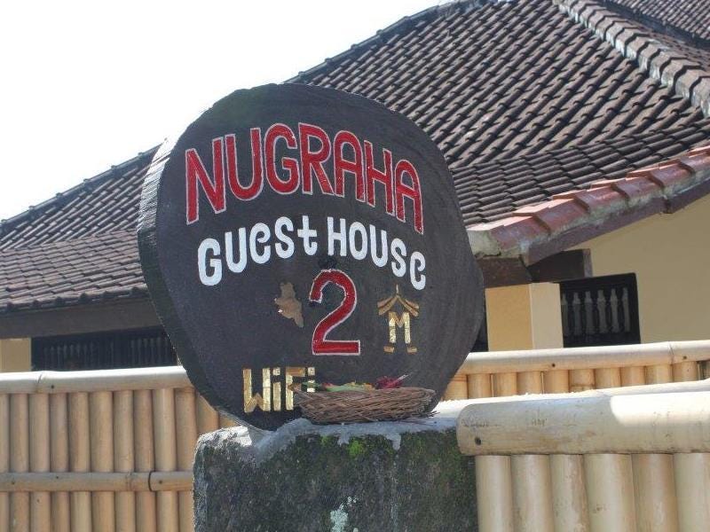 Review Nugraha Guest House 2 Rekomendasi Hotel Dekat Jalan Raya Pengosekan Ubud Bali Indonesia