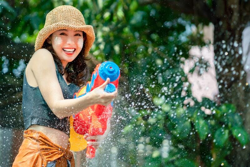 I Survived Songkran In Isaan North East Thailand by Byron  
