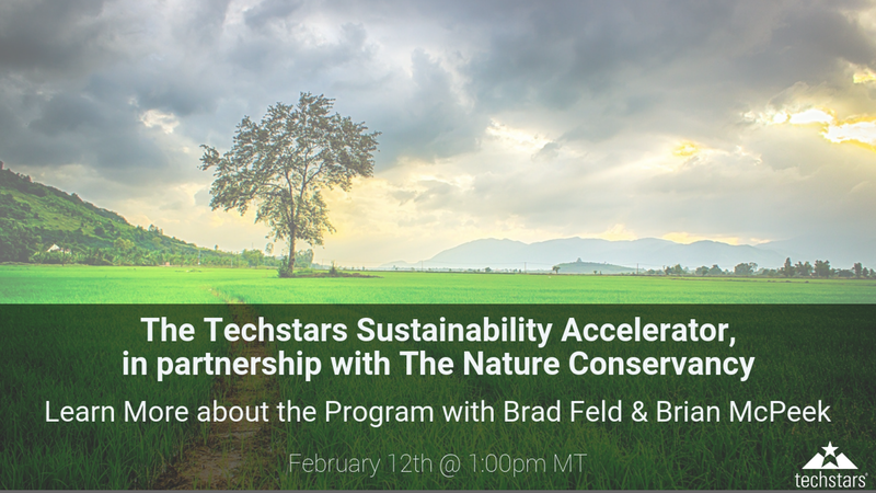 Techstars Sustainability Accelerator AMA