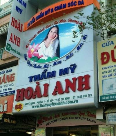 PHUN MÀY PHUN MÔI PHUN MÍ TẠI THẨM MỸ VIỆN HOÀI ANH QUẬN 10