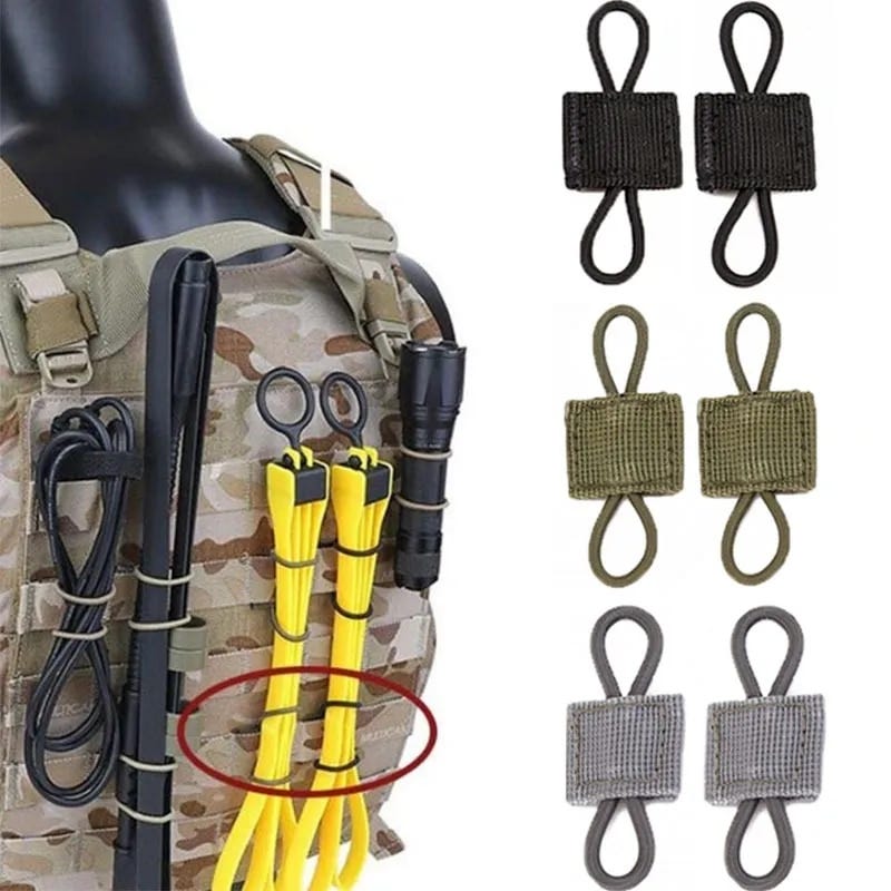 Best Deals! 5pcs Tactical Backpack Binding Buckles Elastic Tactical ...