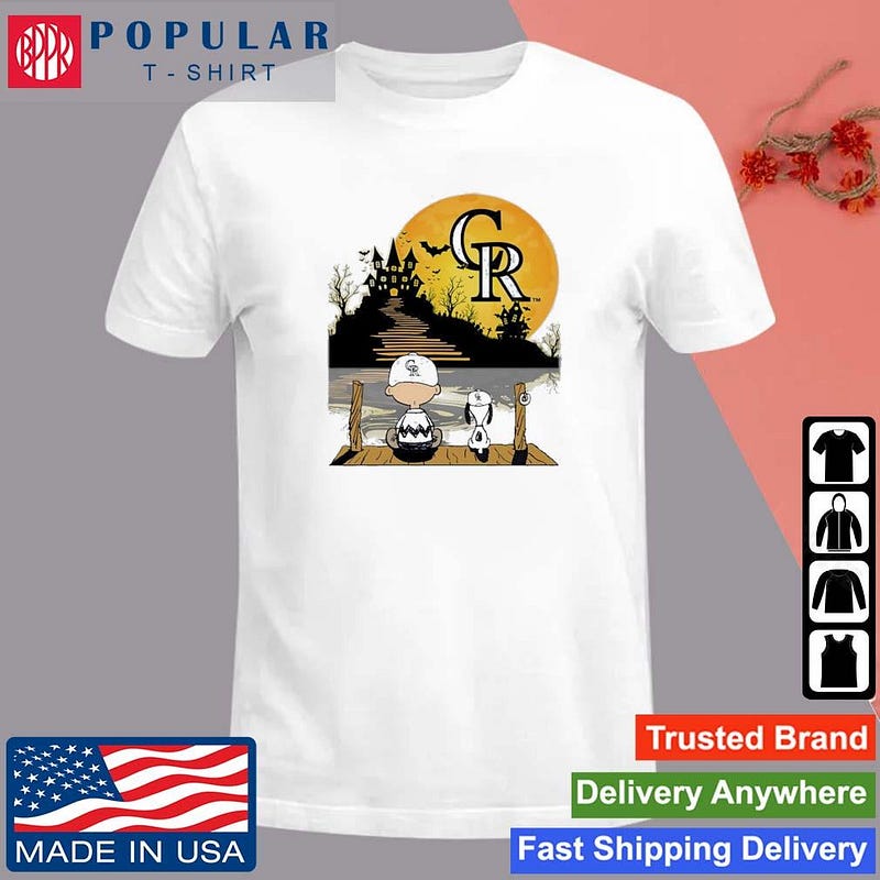 Popular T-Shirt — Original Peanuts Charlie Brown And Snoopy Sit Under ...