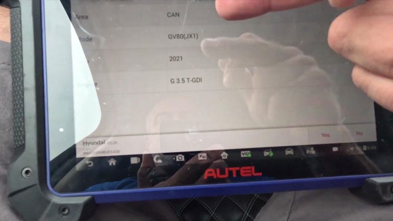 How to Program 2021 Hyundai Genesis GV80 Key with Autel IM608 II?
