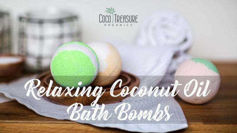 Relaxing Coconut Oil Bath Bombs. Look out — homemade unrefined organic ...
