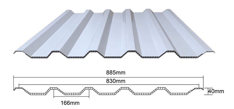 PVC Hollow Roof Tile Project for Livestock Farms